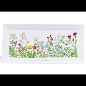 Beautiful Wildflower Stoneware Tray